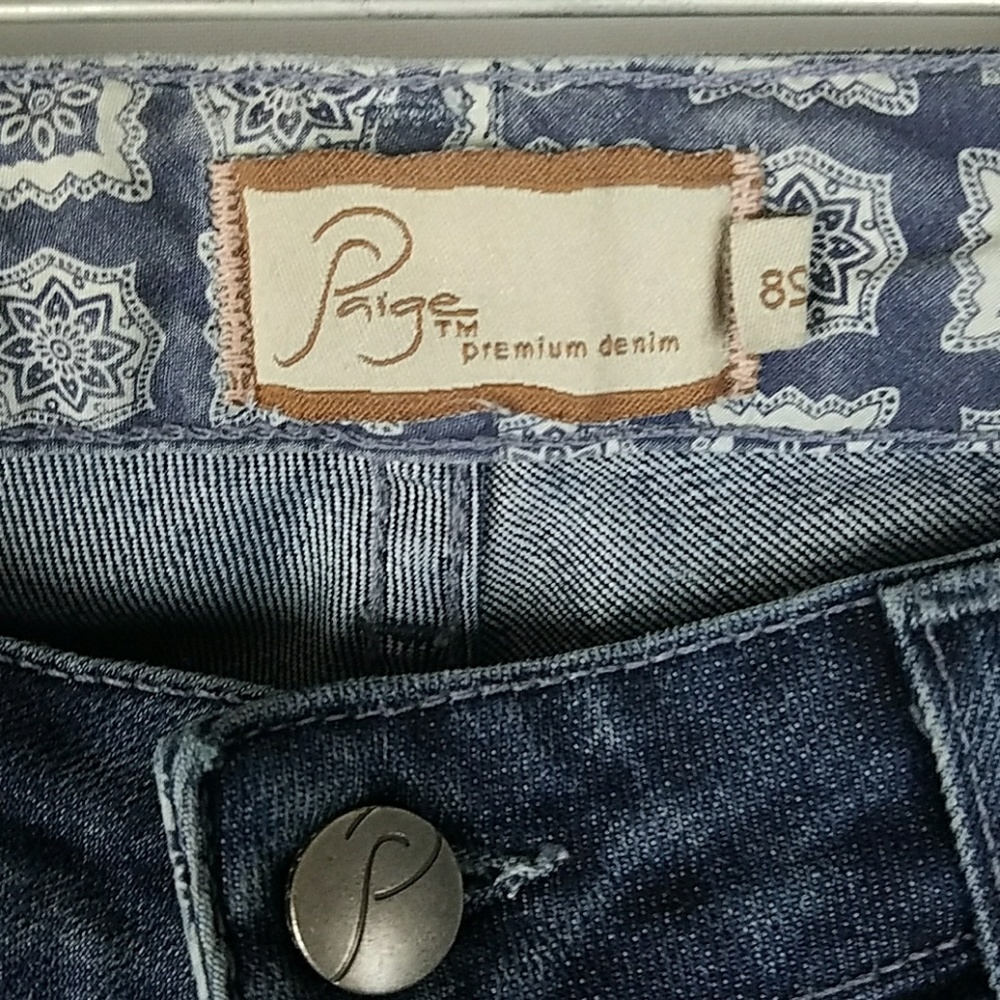 Paige Robertson women size 28 blue jeans denim - Picture 3 of 5